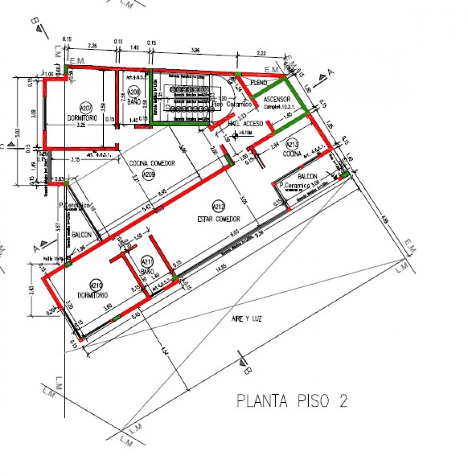 Alquiler 2 Amb. 1 Año de antiguedad, 50 m² en Haedo Norte