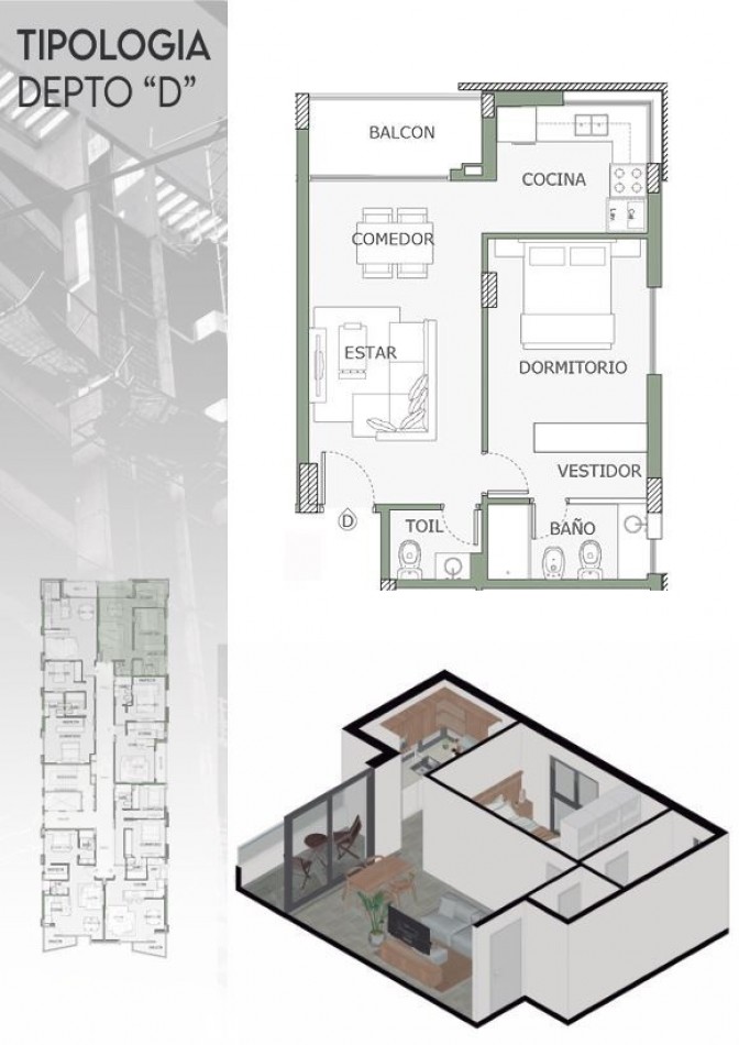 Venta departamento 3 amb. a Estrenar en Ituzaingo, Mansilla 1000 